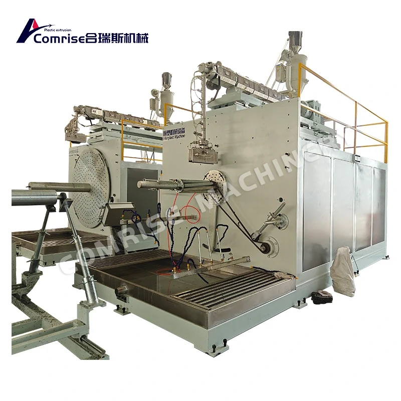 HDPE Sprial Winding Solid Wall Pipe produktionslinje